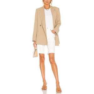 AGOLDE 90's Pinch Waist High Rise Cutoff Jean Shorts Porcelain White Size 27